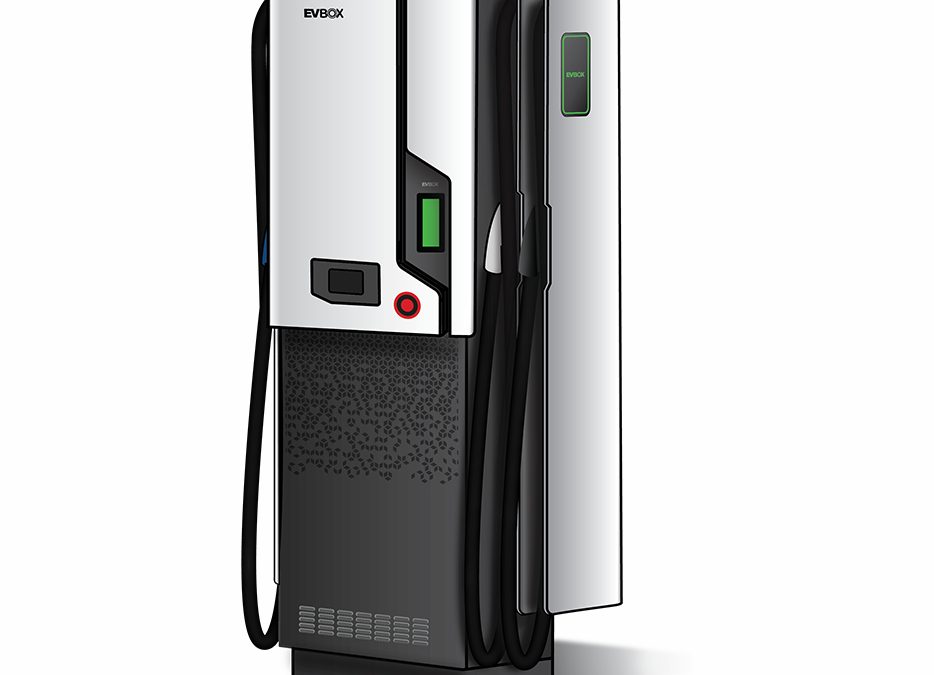Dobíjejte elektromobil pohodlně díky jedinečné DC nabíječce EVBox Troniq se samonavíjecími kabely
