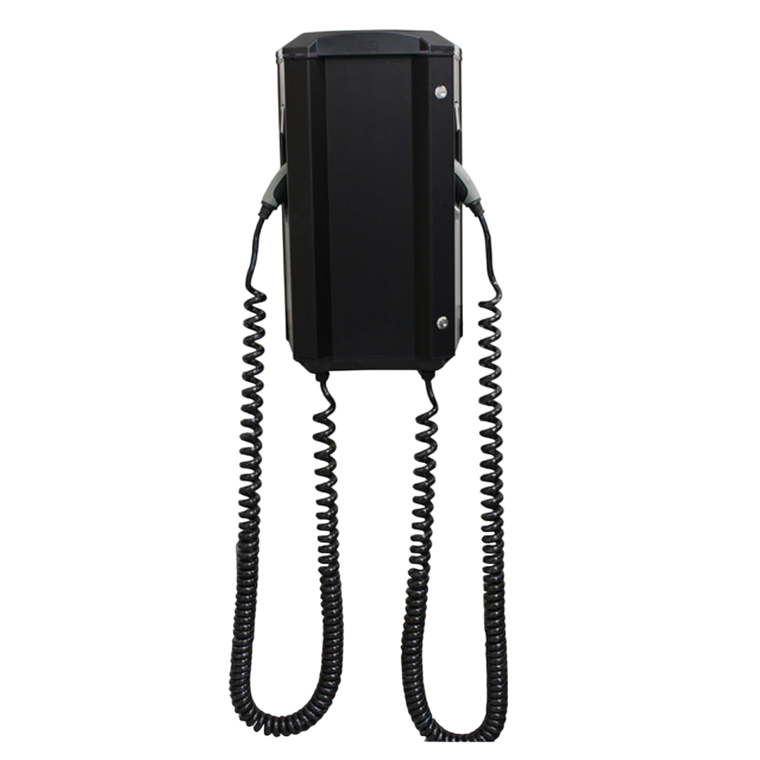 Kompaktní AC nabíječka pro pomalé nabíjení elektromobilů.