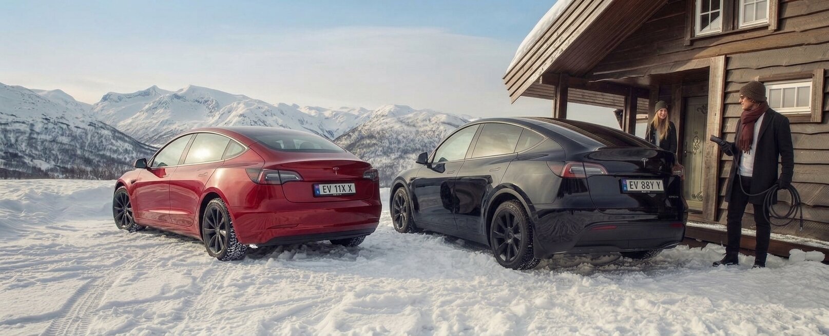 AC nabíjení Tesly Model 3 a Model Y pomocí Tesla Wall Connector