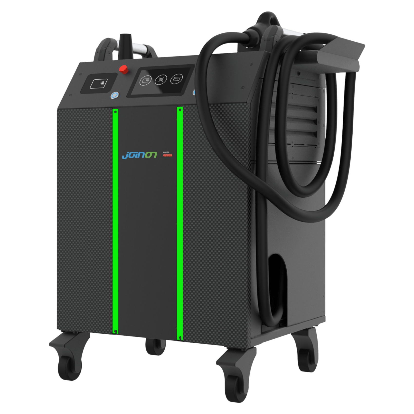 Přenosná nabíjecí stanice GEWISS I-FAST MOVABLE CHARGER s rychlostí dobíjení až 30 kW.